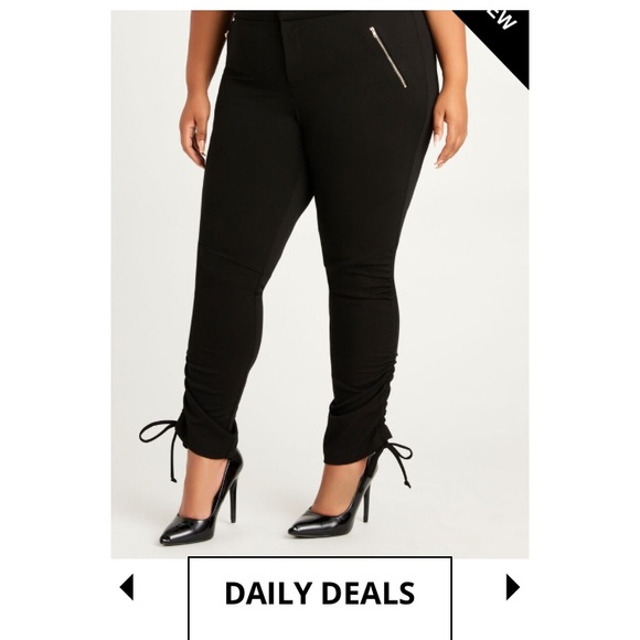 NWOT Ruched drawstring pants - Picture 2 of 5